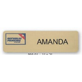 Screened & Engraved Executive Brass Badge (1 to 5 Square Inch)